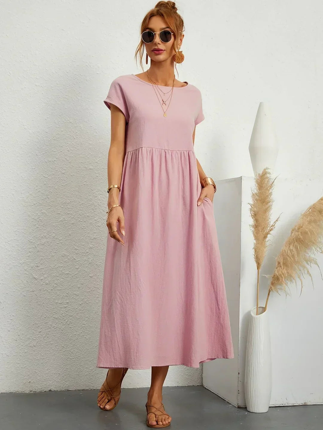 Gabriela™ | Vestido midi fluido de elegancia atemporal