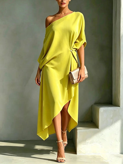 Camila – Vestido elegante asimétrico