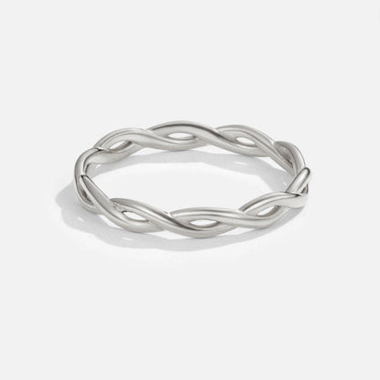 Anillo Giratorio de Plata de 18K Infinity
