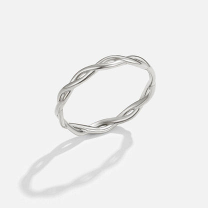 Anillo Giratorio de Plata de 18K Infinity