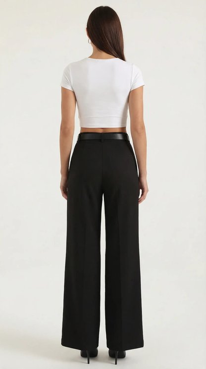 Bertha Pantalones Amplios de Tela