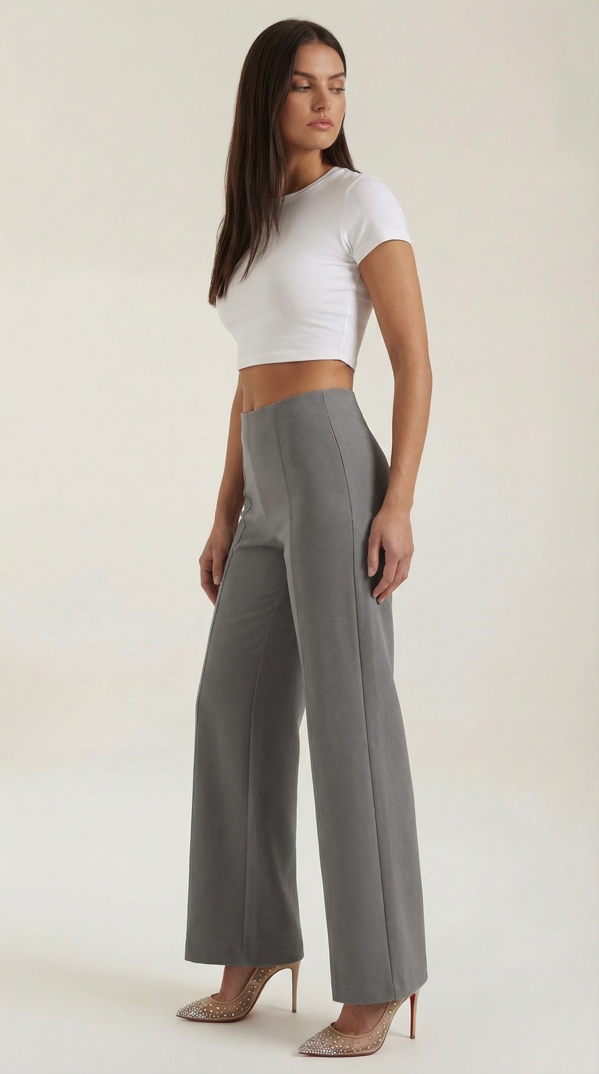 Pantalones Baggy Brooke de Cintura Media
