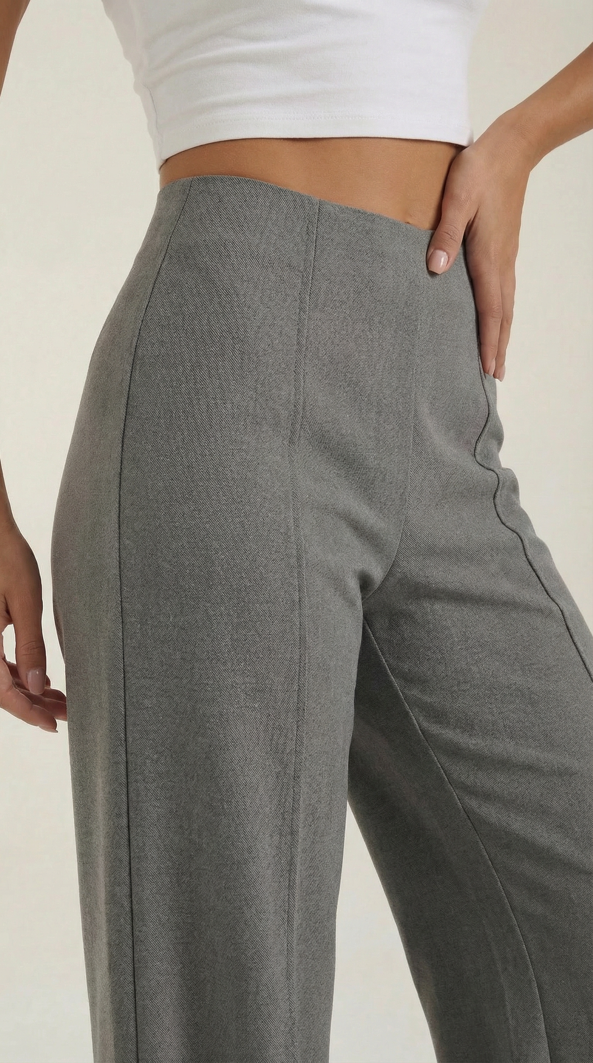 Pantalones Baggy Brooke de Cintura Media