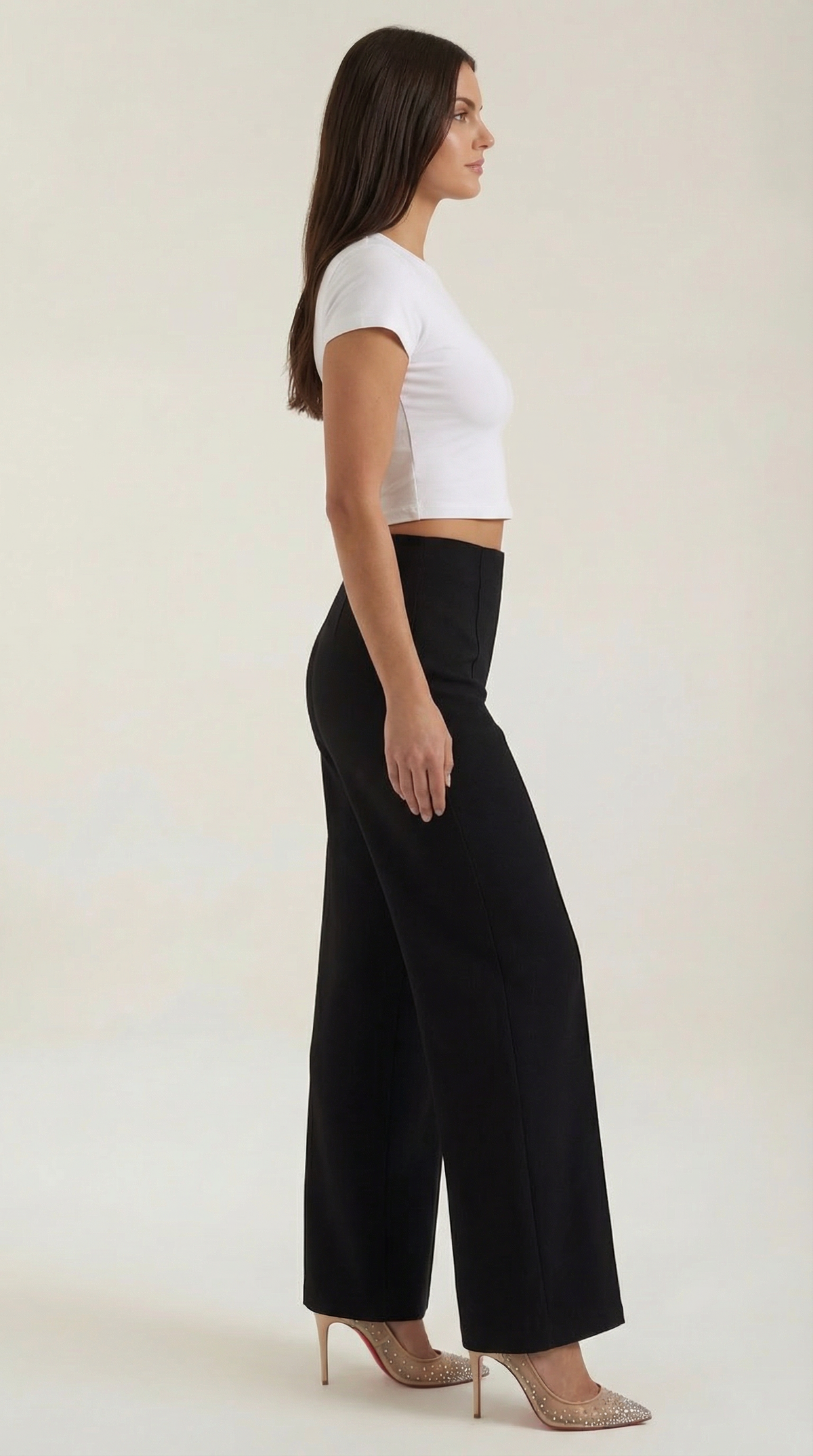 Pantalones Baggy Brooke de Cintura Media