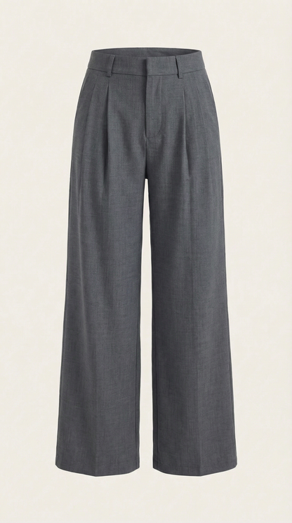 Pantalones Plisados de Cintura Alta Courtney