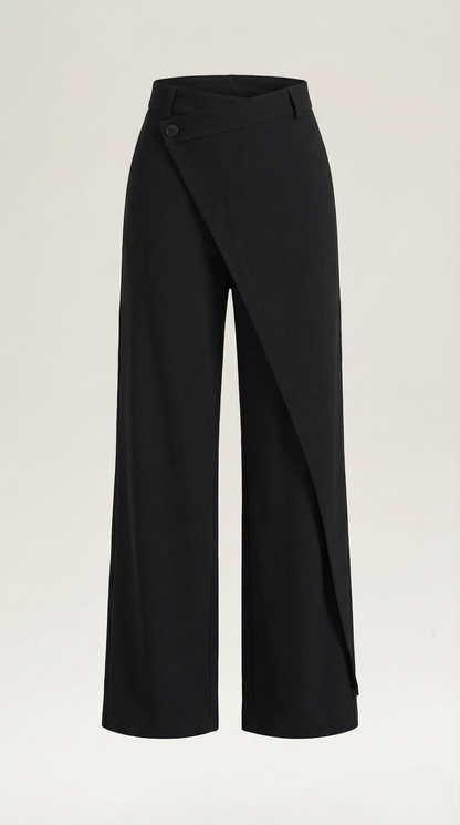 Asymmetric Denim Pants